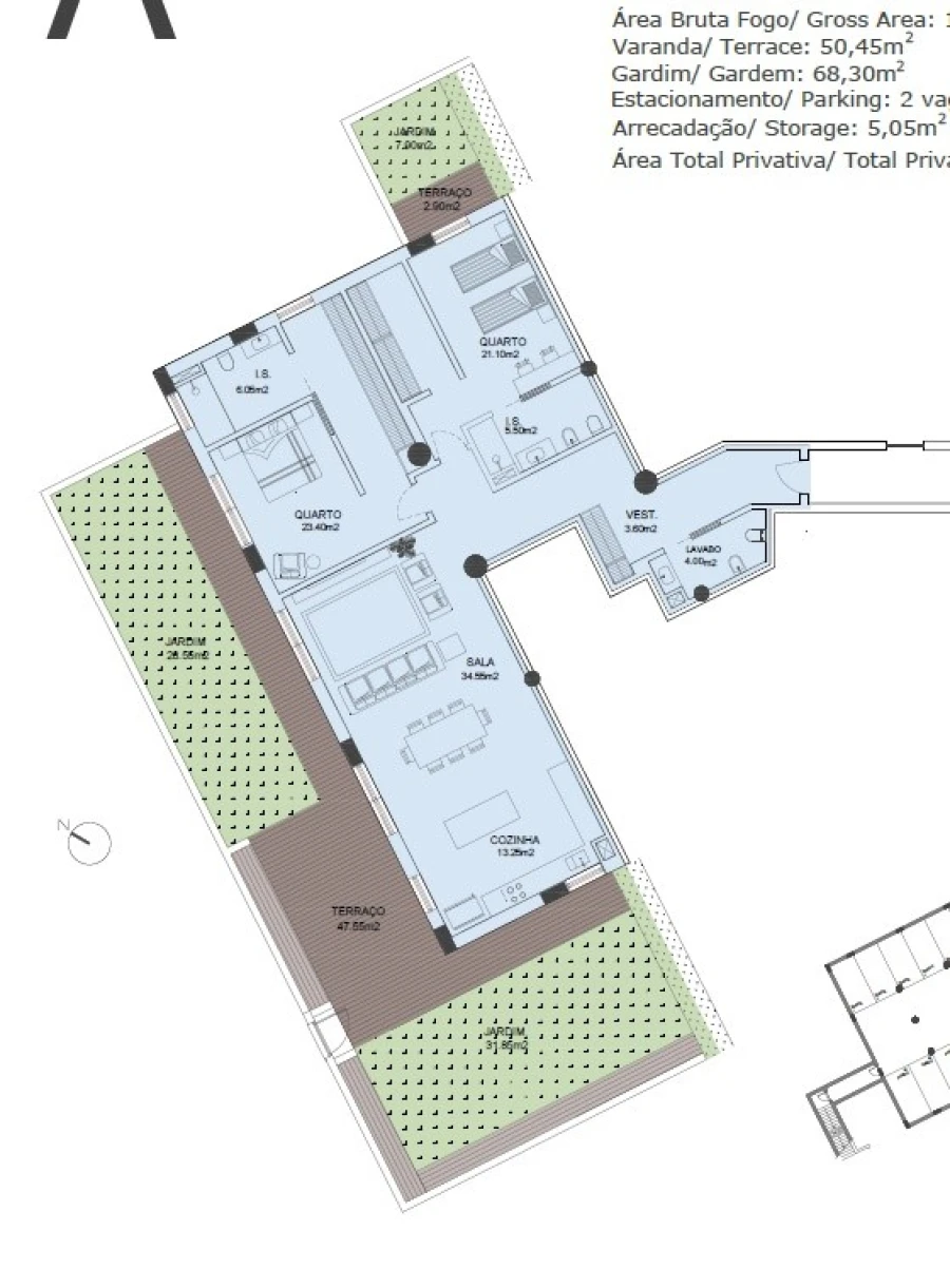 Apartamento T2 para Venda em São Domingos de Rana Planta 1