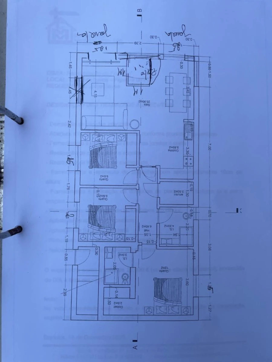 Apartamento T3 para Venda em Lavos Planta 1
