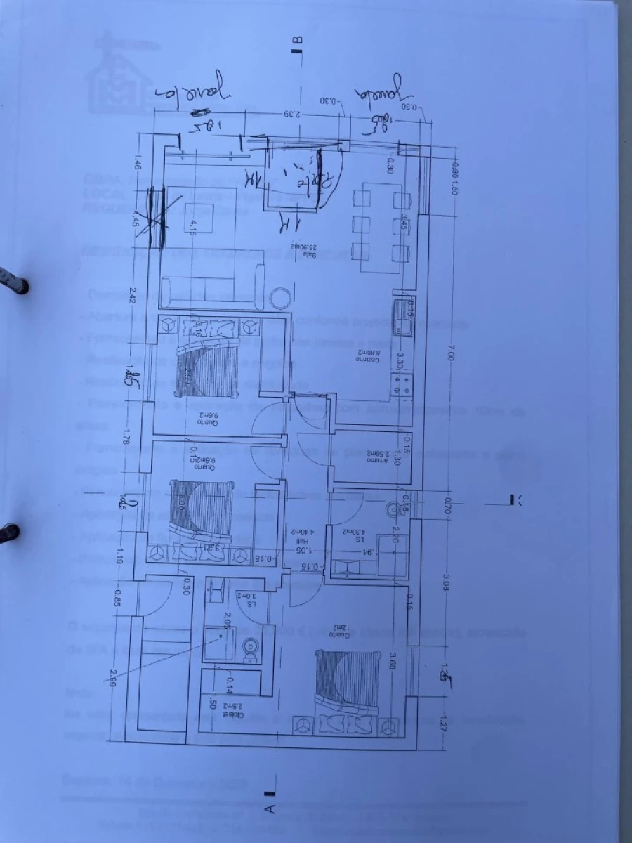 Apartamento T3 para Venda em Lavos Planta 2