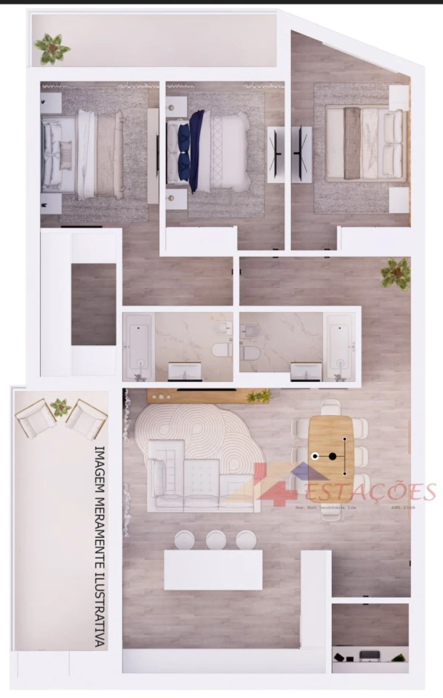 Apartamento T3 para Venda em Pombal Foto 17