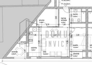 Apartamento T1 para Venda em Pedrouços