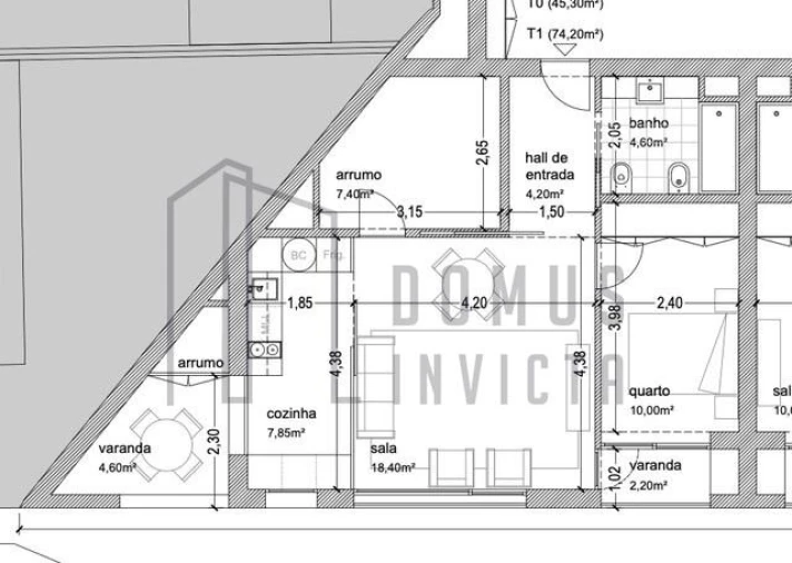 Apartamento T1 para Venda em Pedrouços Foto 7