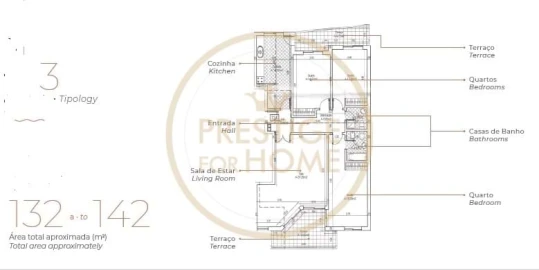 Apartamento T3 para Venda em Quelfes