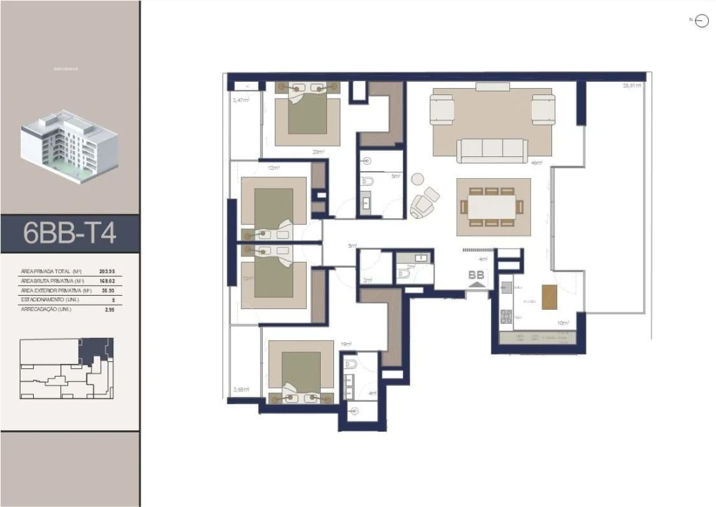 Apartamento T4 para Venda em Matosinhos e Leça da Palmeira Foto 27