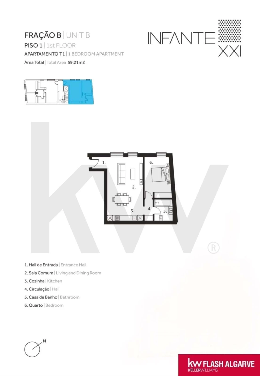 Apartamento T1 para Venda em Portimão Foto 28