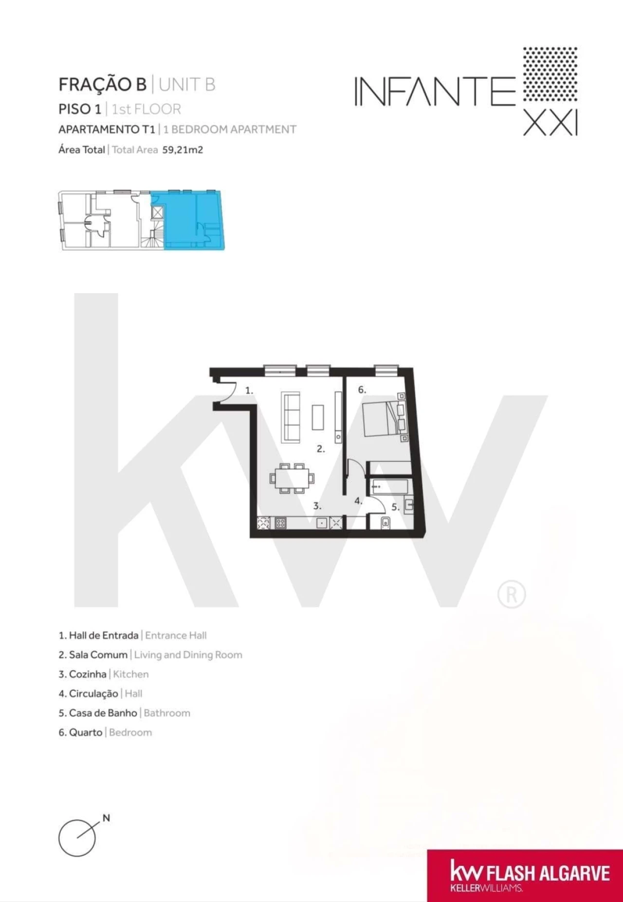 Apartamento T1 para Venda em Portimão Foto 28