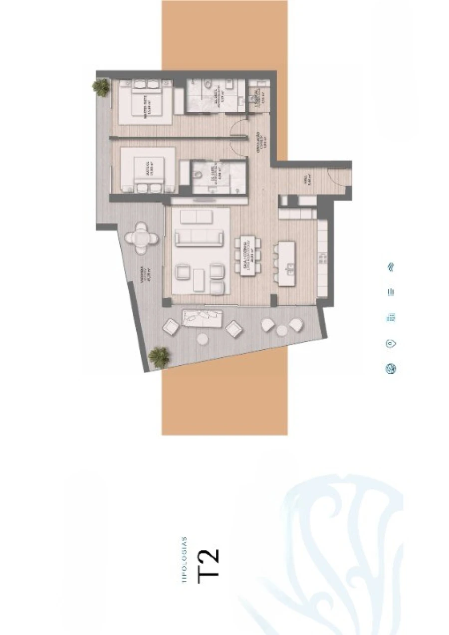 Apartamento T2 para Venda em Quarteira Planta 1