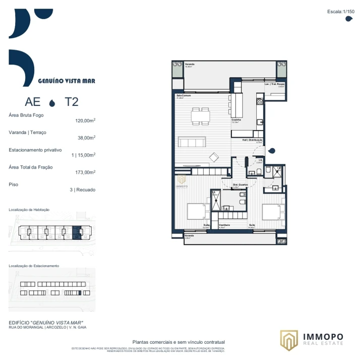 Apartamento T2 para Venda em Arcozelo Foto 6