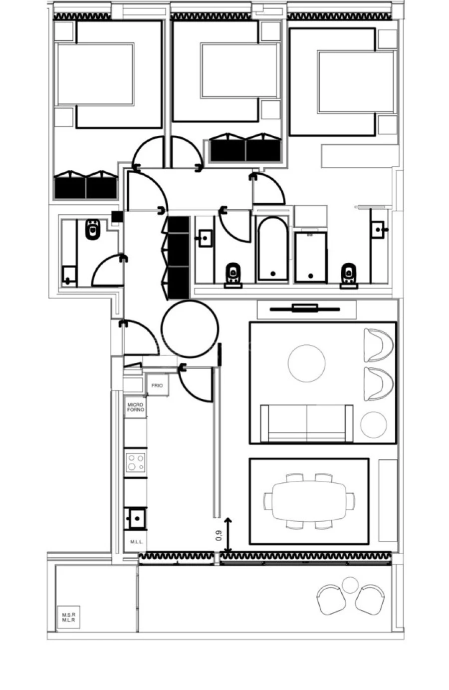 Apartamento T3 para Venda em Urgezes Foto 26