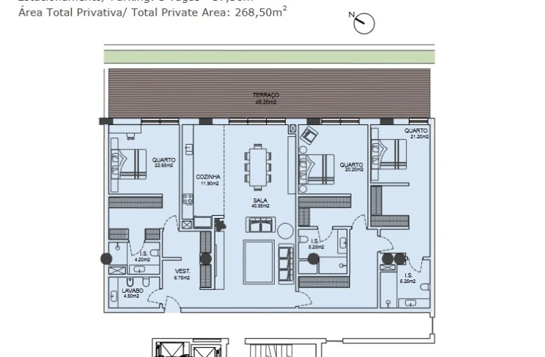 Apartamento T3 para Venda em São Domingos de Rana Planta 1