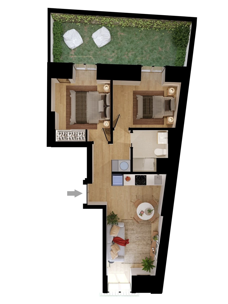 Apartamento T2 para Venda em São Vicente Foto 2