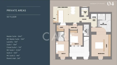 Apartamento T3 para Venda em Misericórdia
