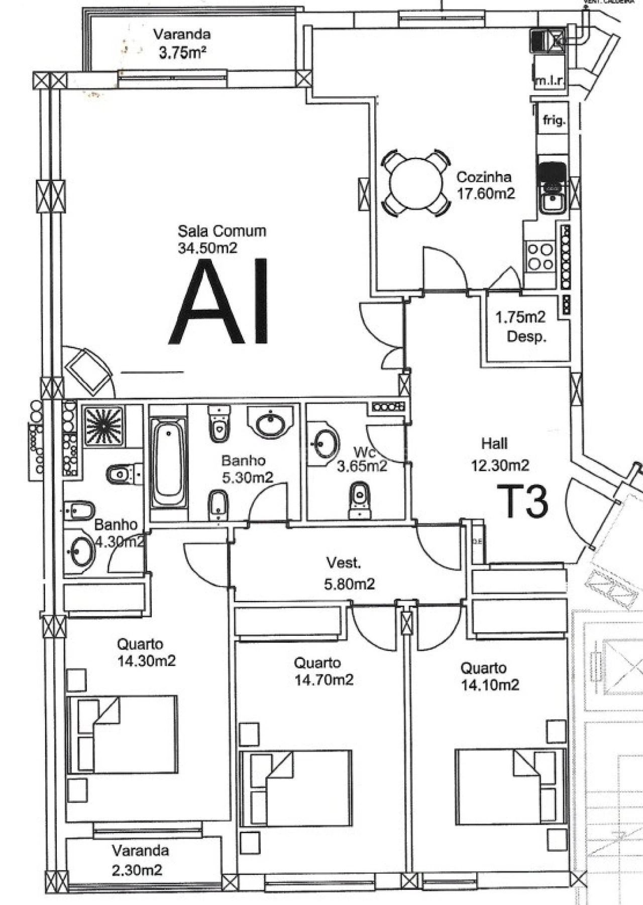 Apartamento T3 para Venda em Margaride, Várzea, Lagares, Varziela, Moure Foto 24