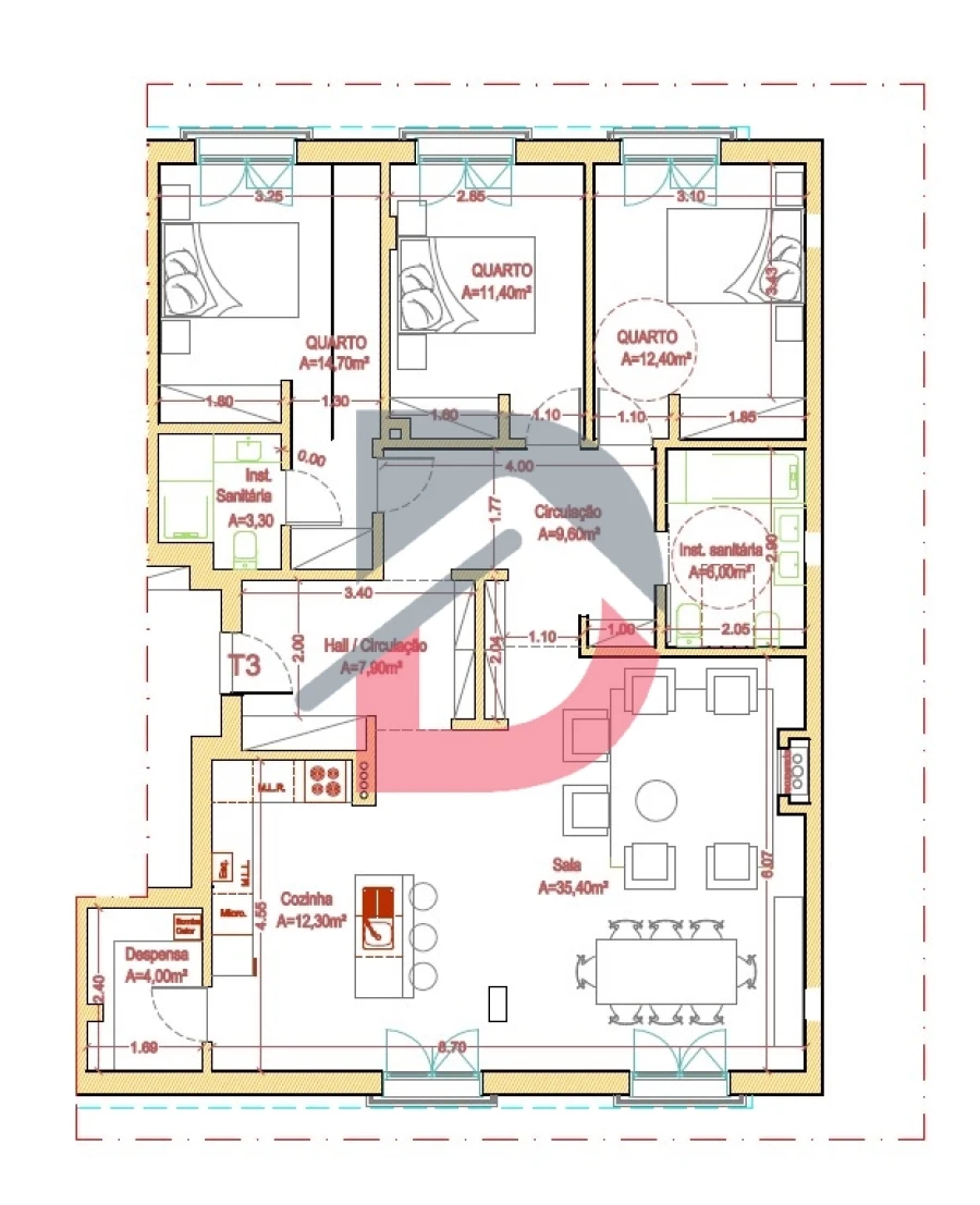 Apartamento T3 para Venda em Castelo Branco Foto 3