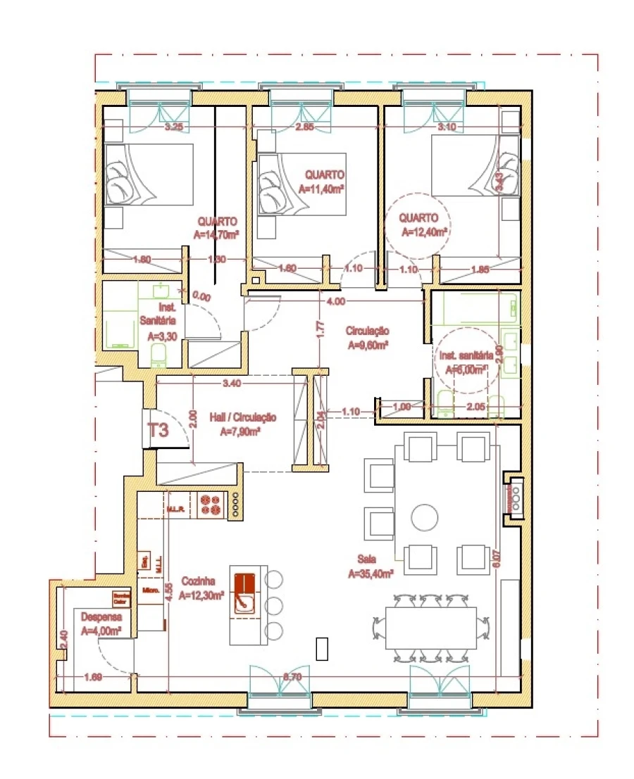 Apartamento T3 para Venda em Castelo Branco Foto 3