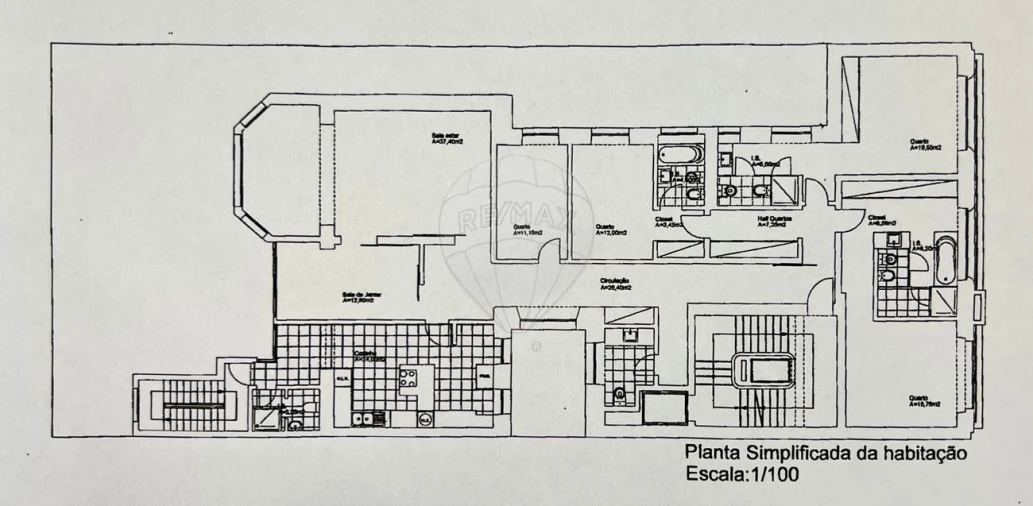 Apartamento T4 para Venda em Avenidas Novas Foto 44