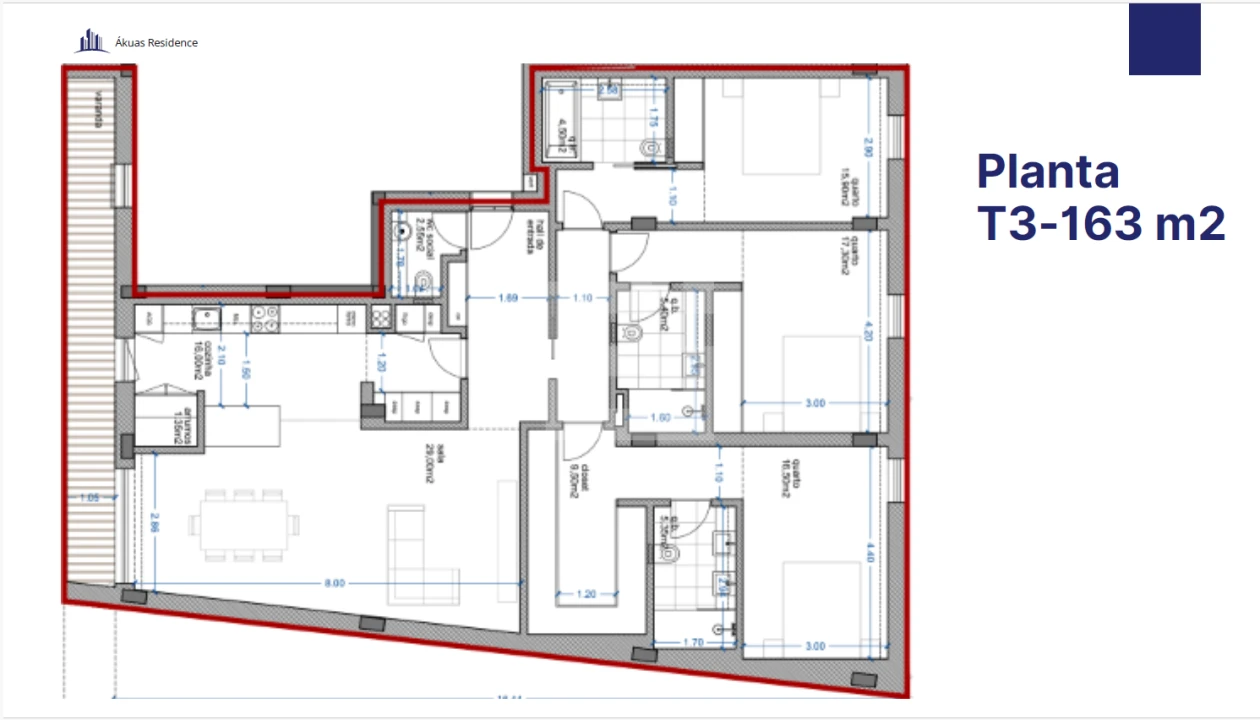 Apartamento T3 para Venda em Aguas Santas Foto 14