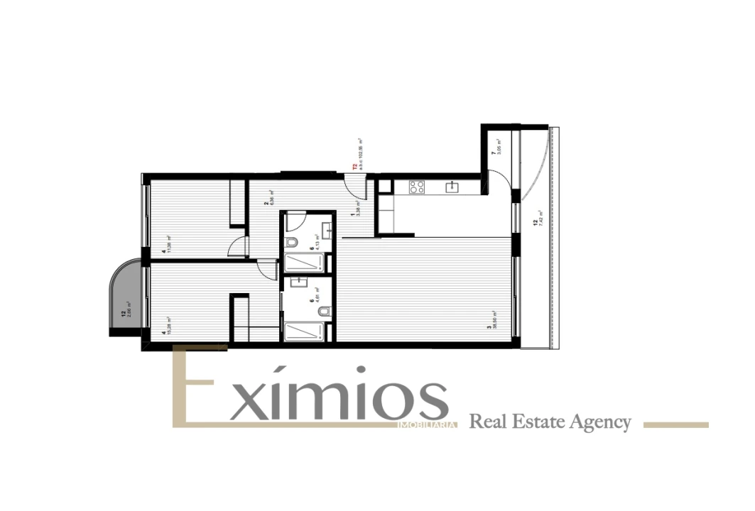 Apartamento T2 para Venda em Aver-O-Mar, Amorim e Terroso Foto 6