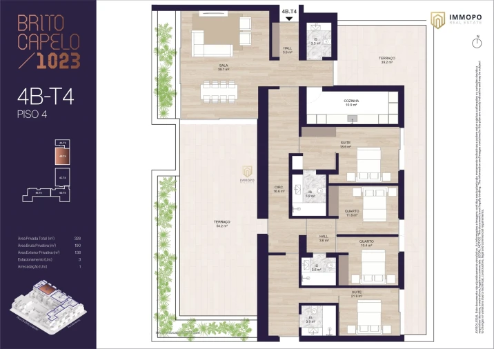 Apartamento T4 para Venda em Matosinhos e Leça da Palmeira Foto 23