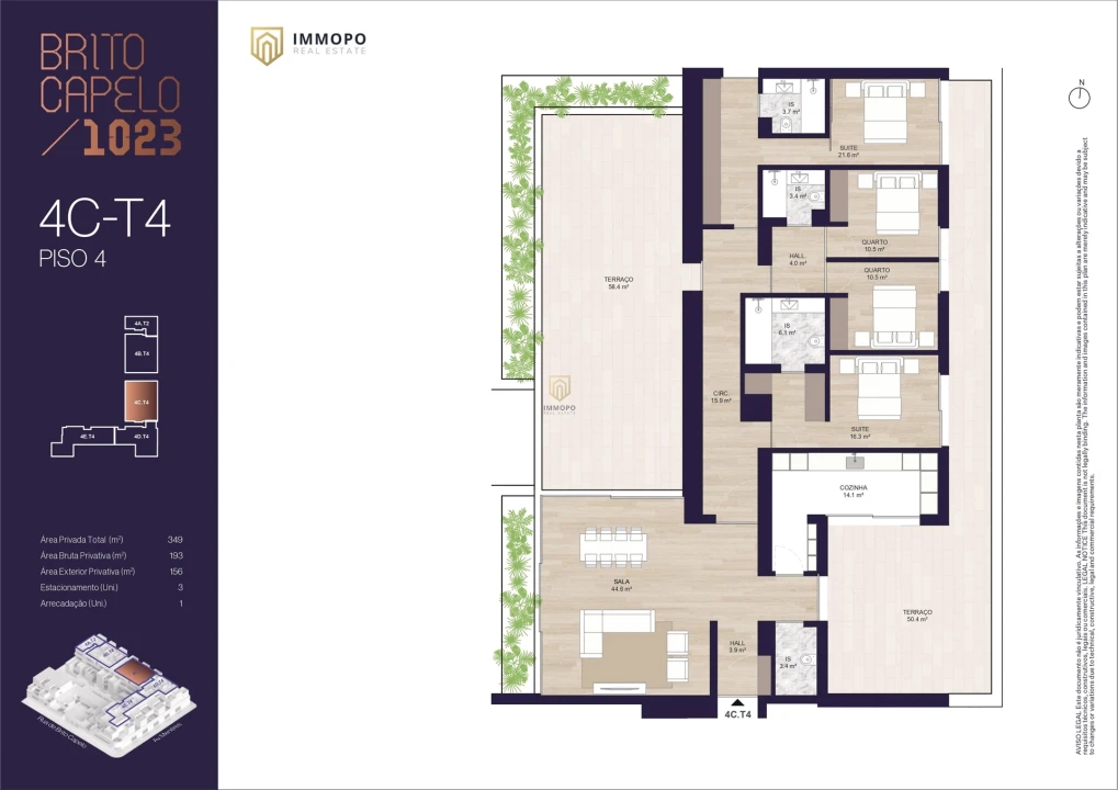 Apartamento T4 para Venda em Matosinhos e Leça da Palmeira Foto 21