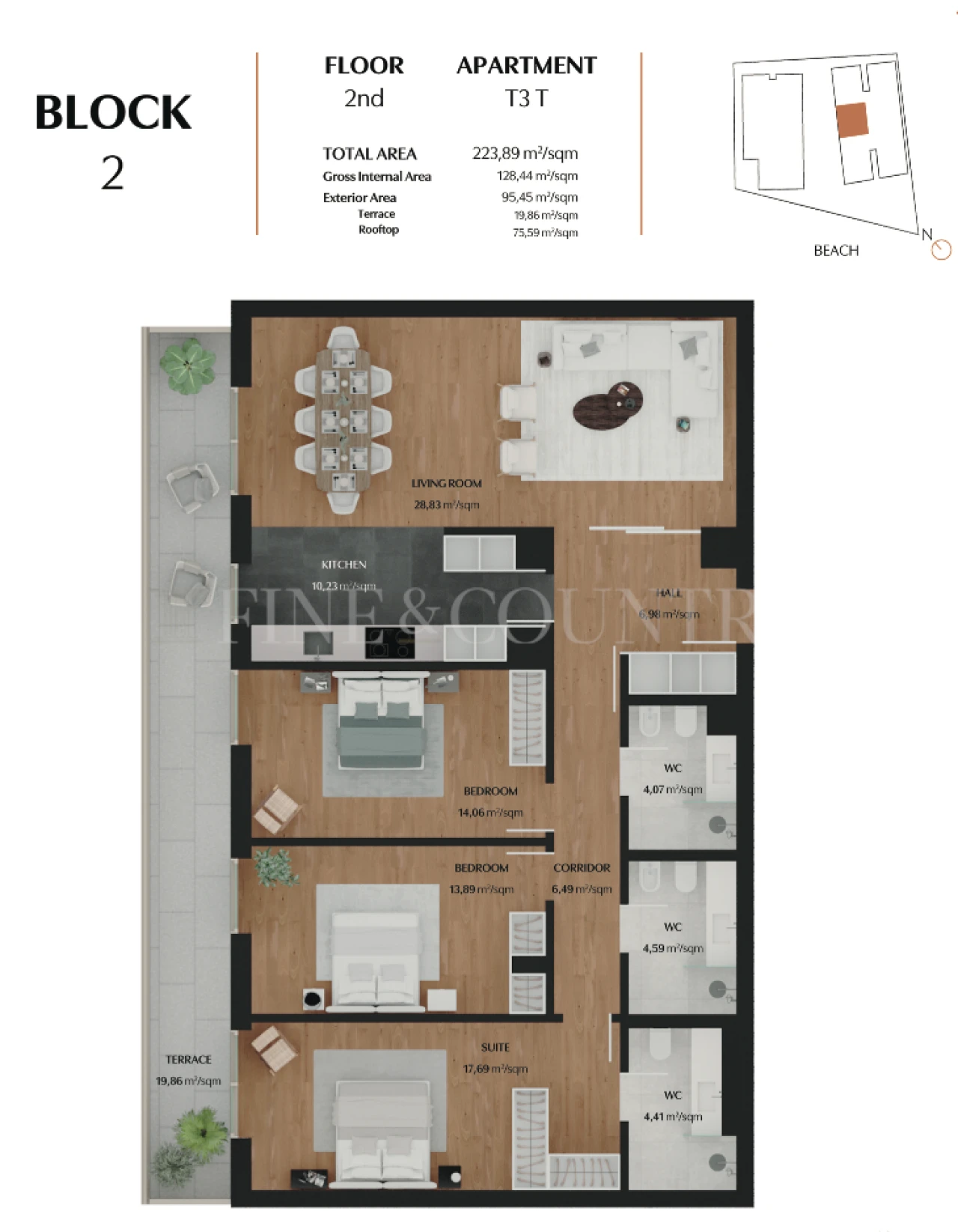 Apartamento T3 para Venda em Quarteira Foto 41