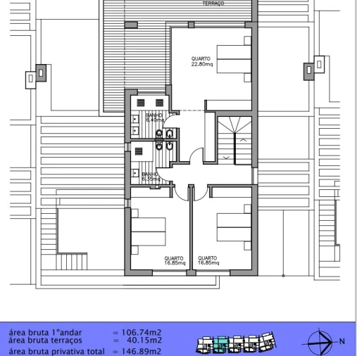 Moradia T4 para Venda em Cascais e Estoril Planta 1