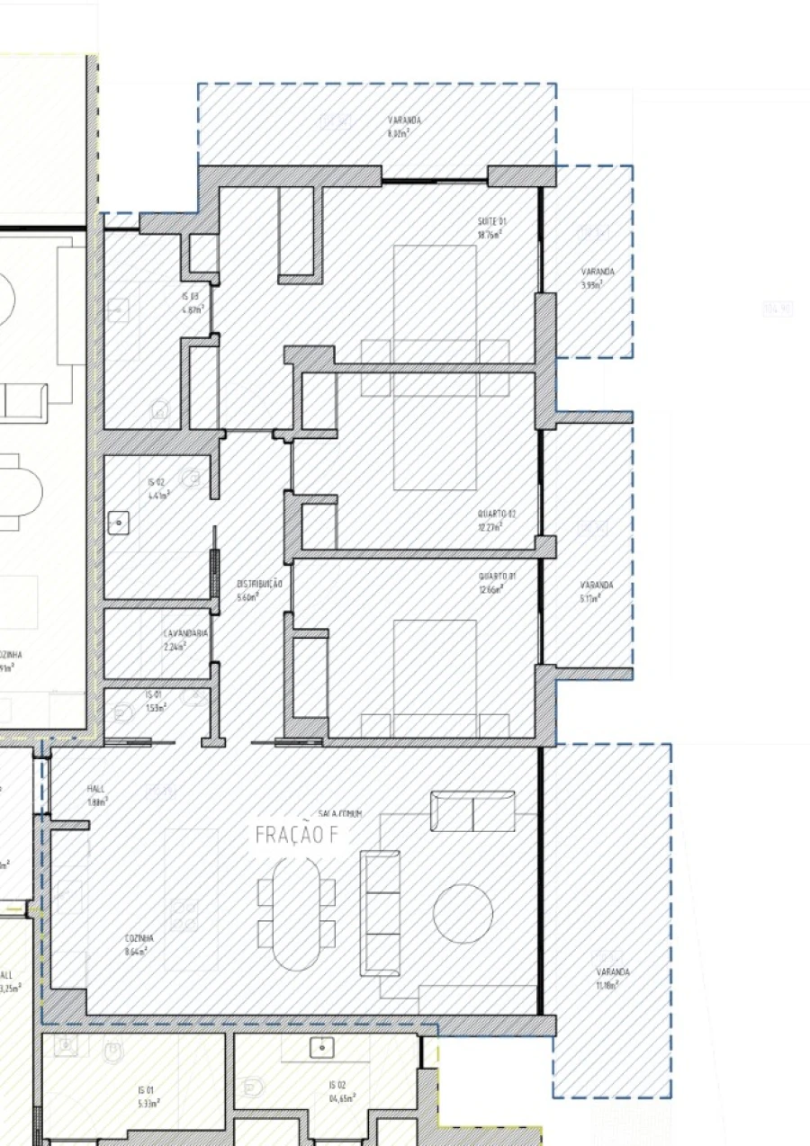 Apartamento T3 para Venda em São Martinho Planta 1