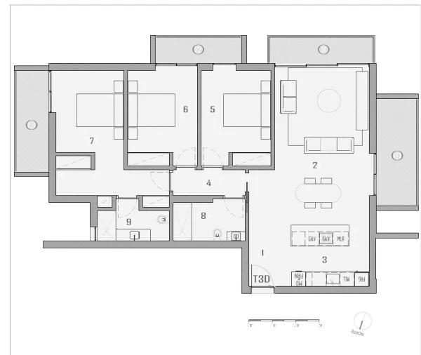 Apartamento T3 para Venda em São Martinho Planta 1