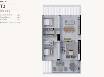 Apartamento T2 para Venda em Quarteira
