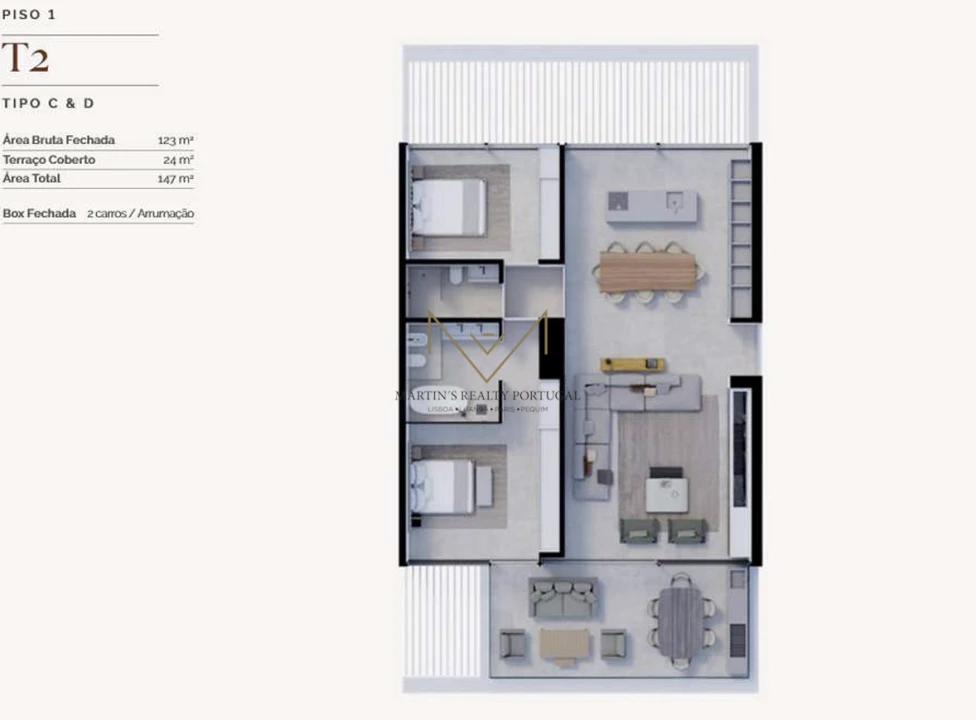 Apartamento T2 para Venda em Quarteira Foto 7