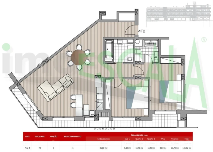 Apartamento T2 para Venda em Almeirim Foto 20