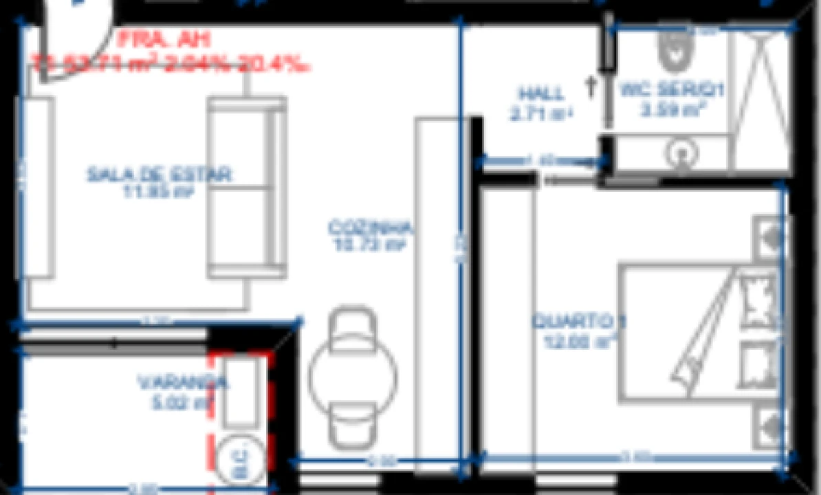 Apartamento T2 para Venda em Brufe Foto 11