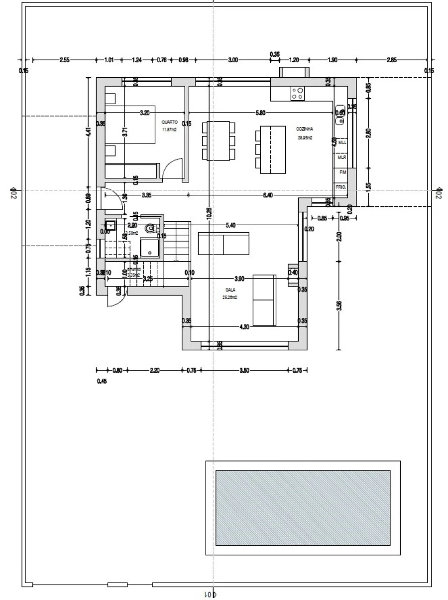 Moradia T3 para Venda em Porto Covo Planta 1