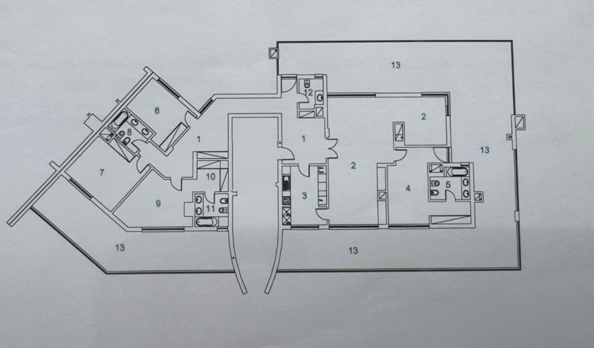Apartamento T4 para Venda em São Martinho Planta 1