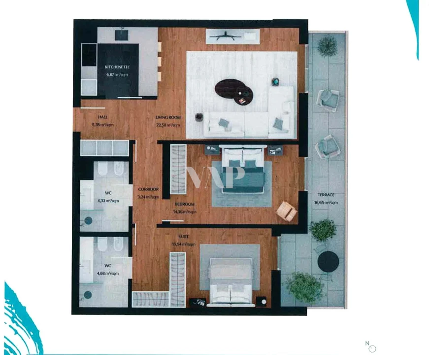 Apartamento T2 para Venda em Quarteira Foto 33