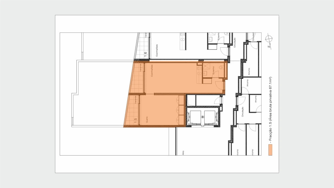 Apartamento T1 para Venda em Cedofeita, Santo Ildefonso, Sé, Miragaia, São Nicolau e Vitória Foto 13