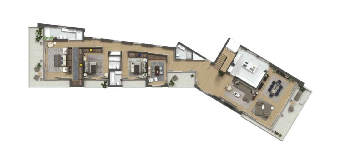 Apartamento T4 para Venda em Cascais e Estoril Planta 1