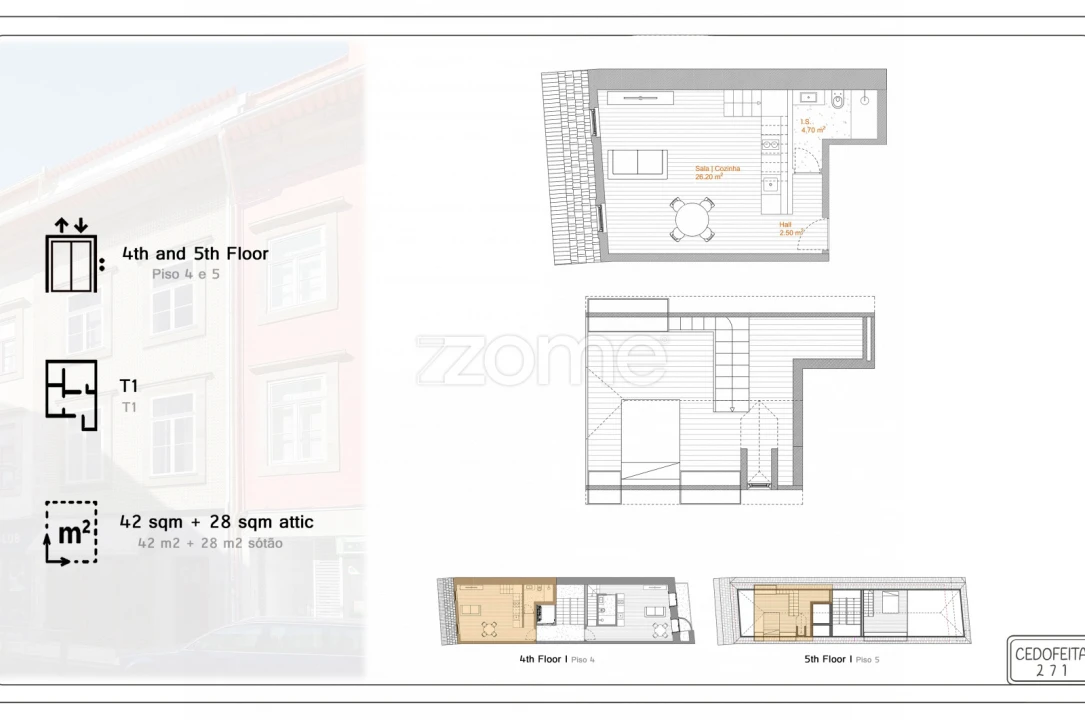 Apartamento T1 para Venda em Cedofeita, Santo Ildefonso, Sé, Miragaia, São Nicolau e Vitória Foto 4
