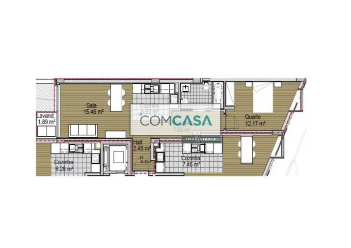 Apartamento T1 para Venda em Paranhos Foto 3