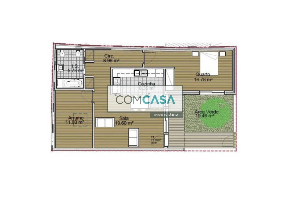 Apartamento T1 para Venda em Paranhos Foto 6