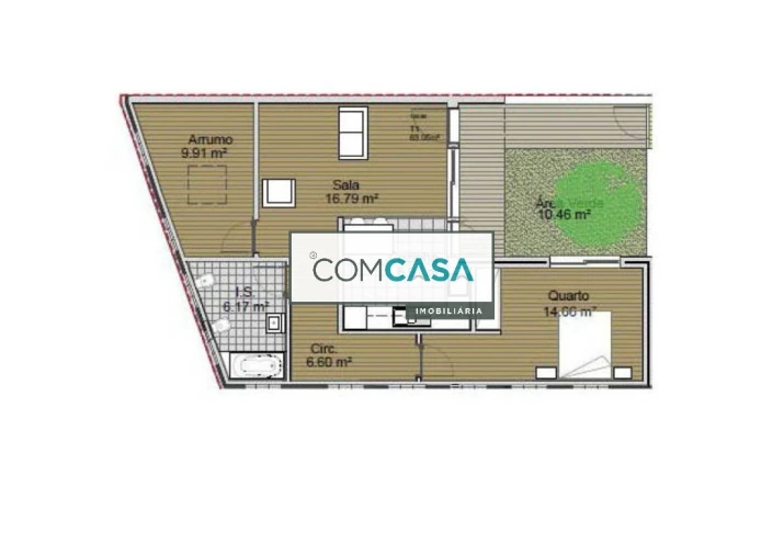 Apartamento T1 para Venda em Paranhos Foto 5