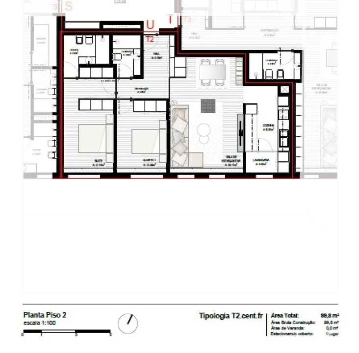 Apartamento T2 para Venda em Perafita, Lavra e Santa Cruz do Bispo Foto 8