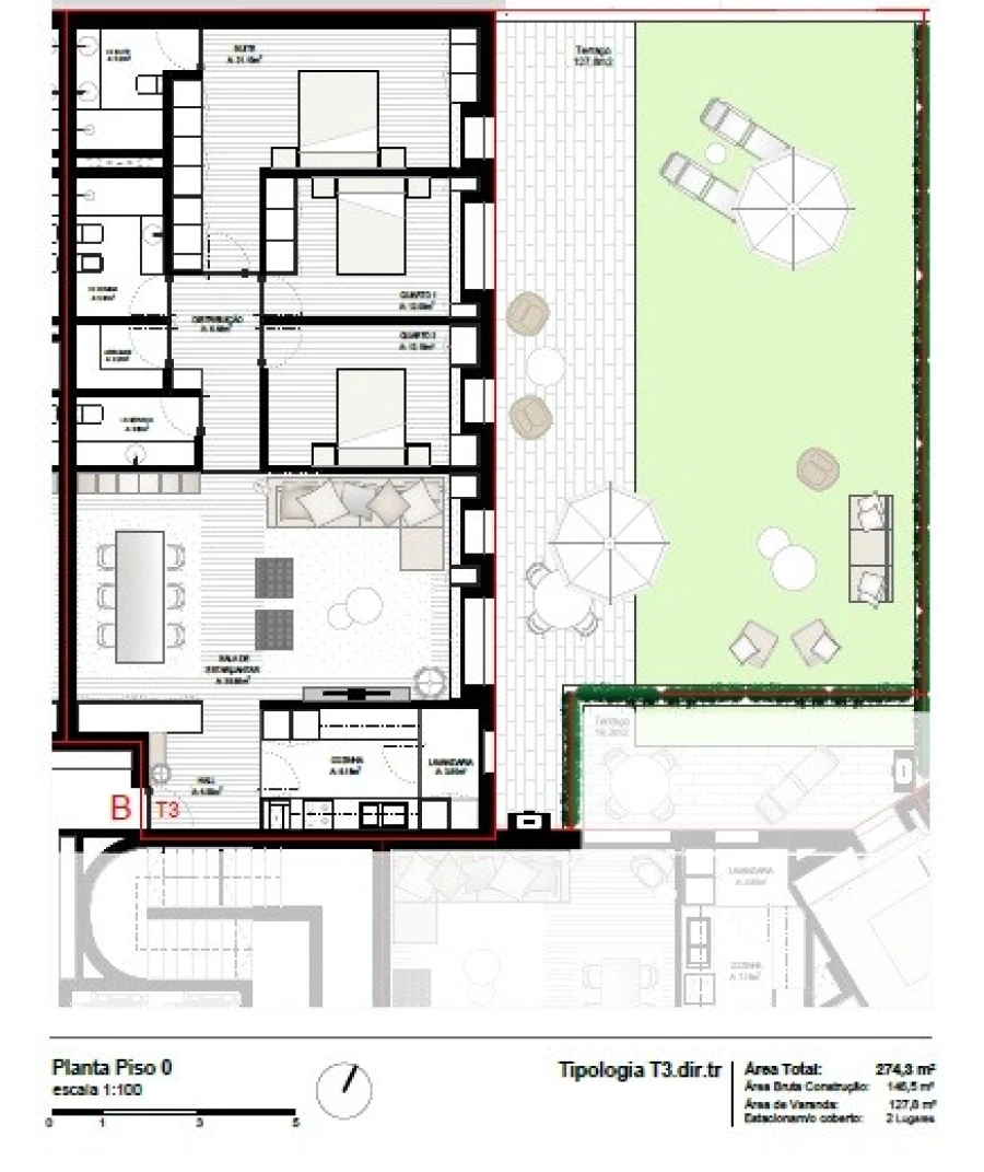 Apartamento T3 para Venda em Perafita, Lavra e Santa Cruz do Bispo Foto 9