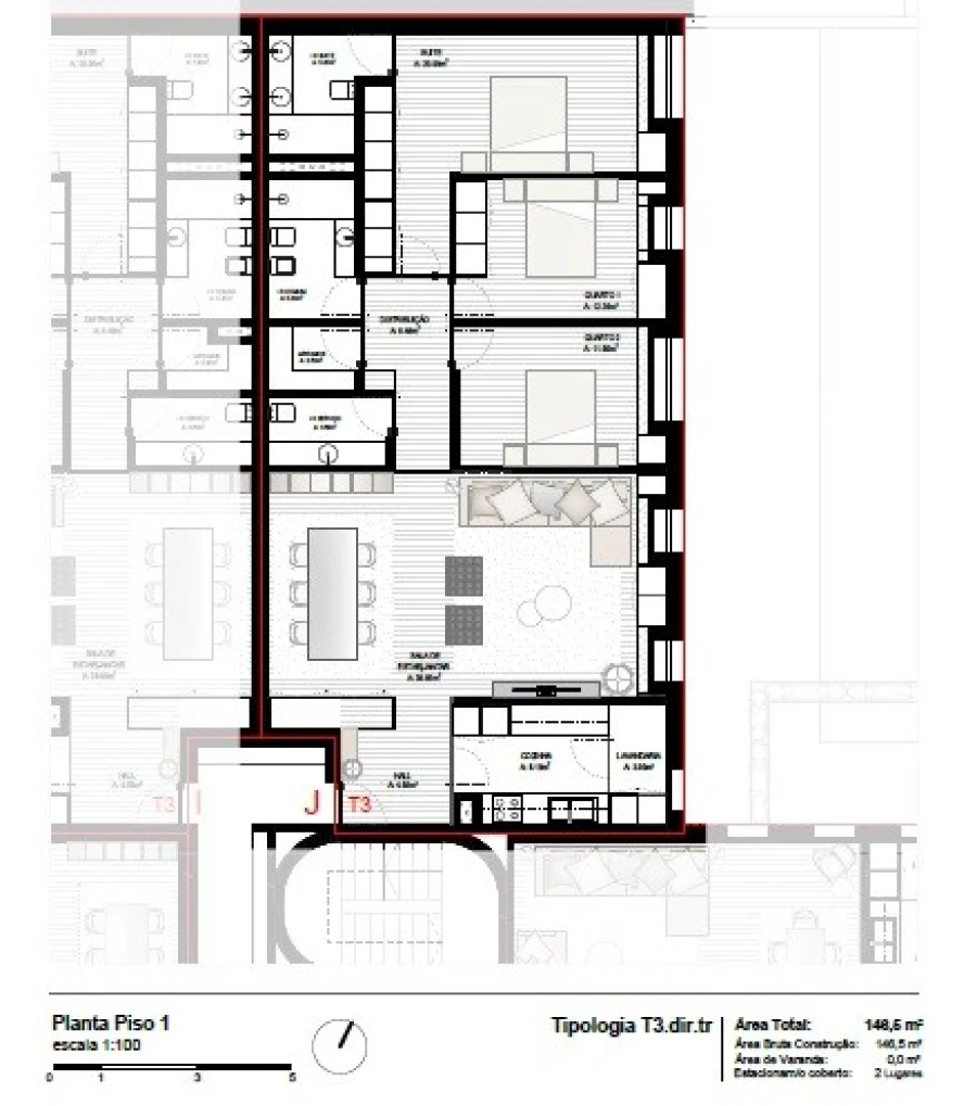 Apartamento T3 para Venda em Perafita, Lavra e Santa Cruz do Bispo Foto 9