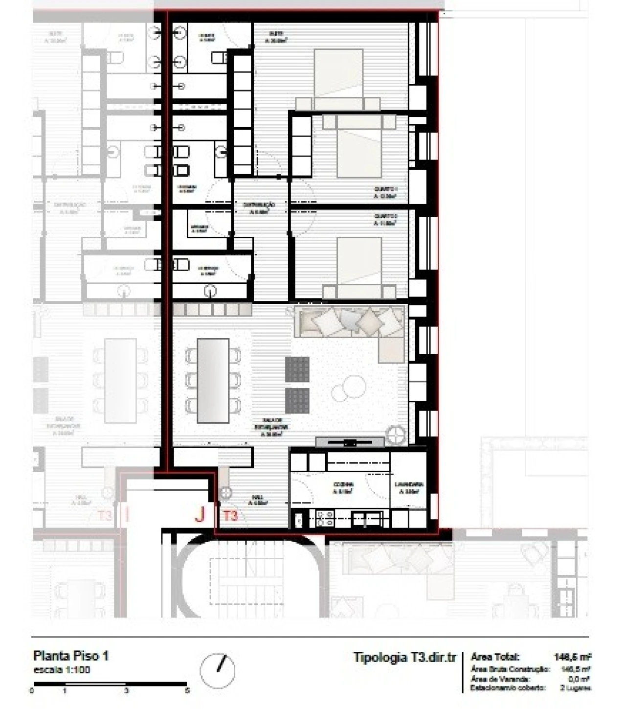 Apartamento T3 para Venda em Perafita, Lavra e Santa Cruz do Bispo Foto 9