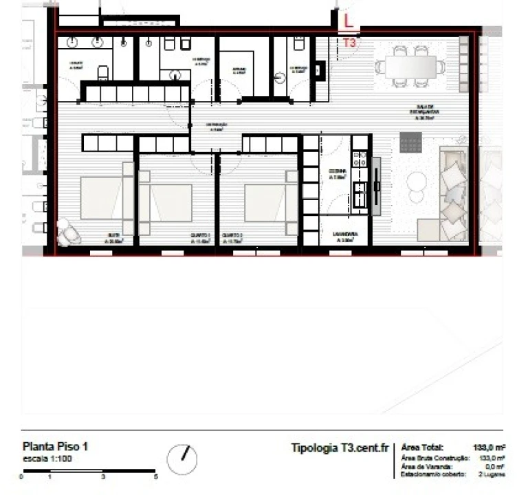 Apartamento T3 para Venda em Perafita, Lavra e Santa Cruz do Bispo Foto 9