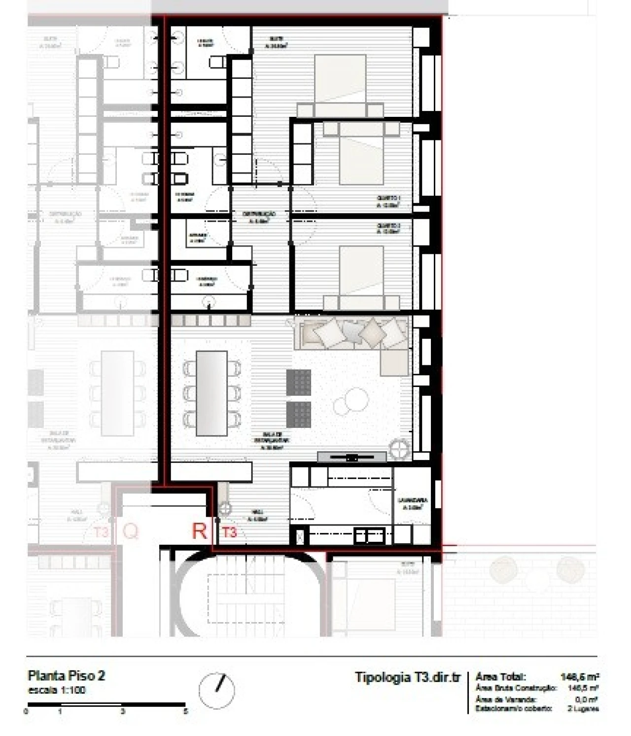 Apartamento T3 para Venda em Perafita, Lavra e Santa Cruz do Bispo Foto 9