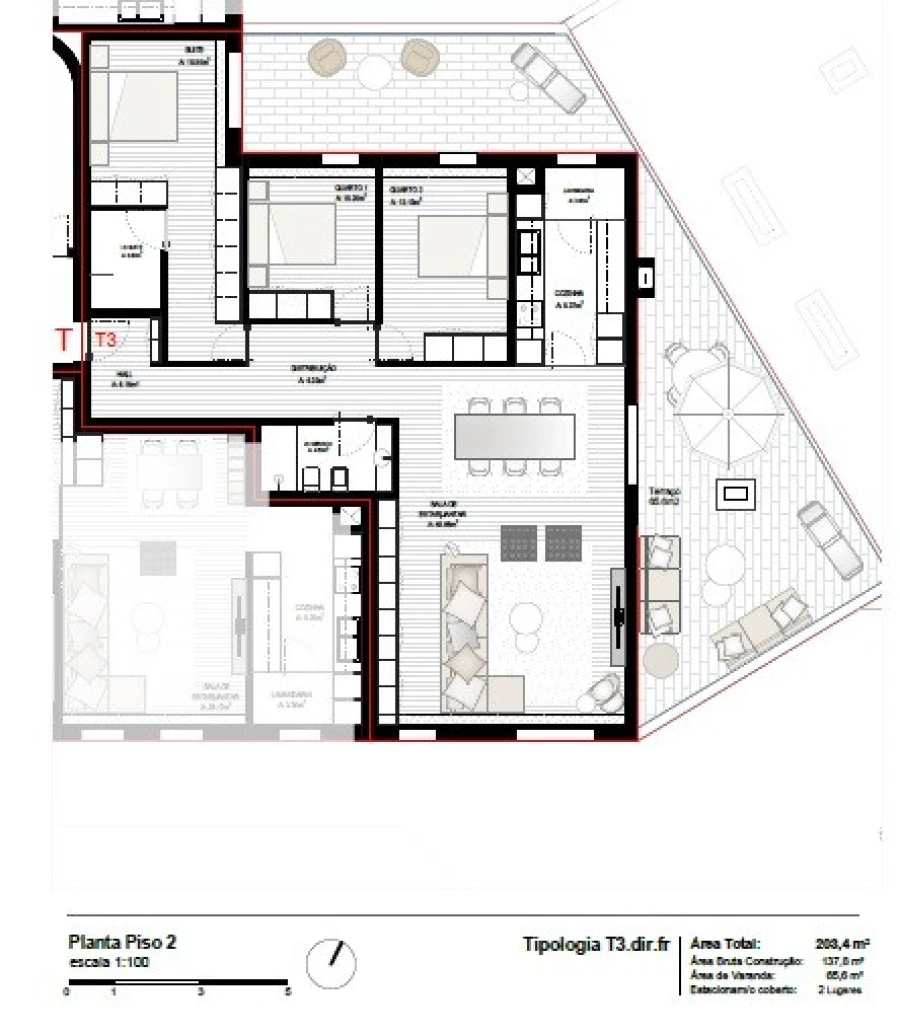 Apartamento T3 para Venda em Perafita, Lavra e Santa Cruz do Bispo Foto 9