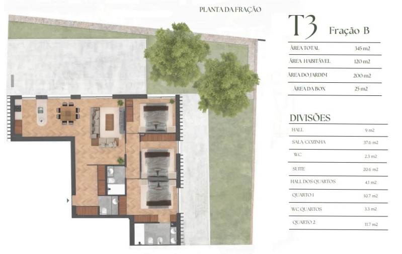 Apartamento T3 para Venda em Lordelo do Ouro e Massarelos Planta 1