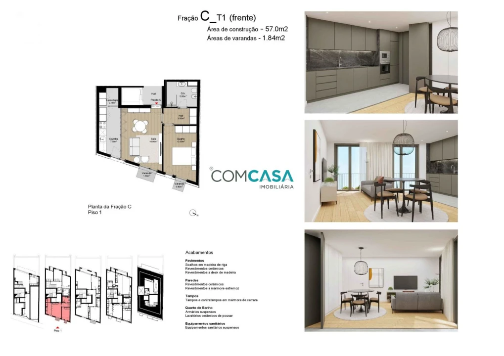 Apartamento T1 para Venda em Matosinhos e Leça da Palmeira Foto 6